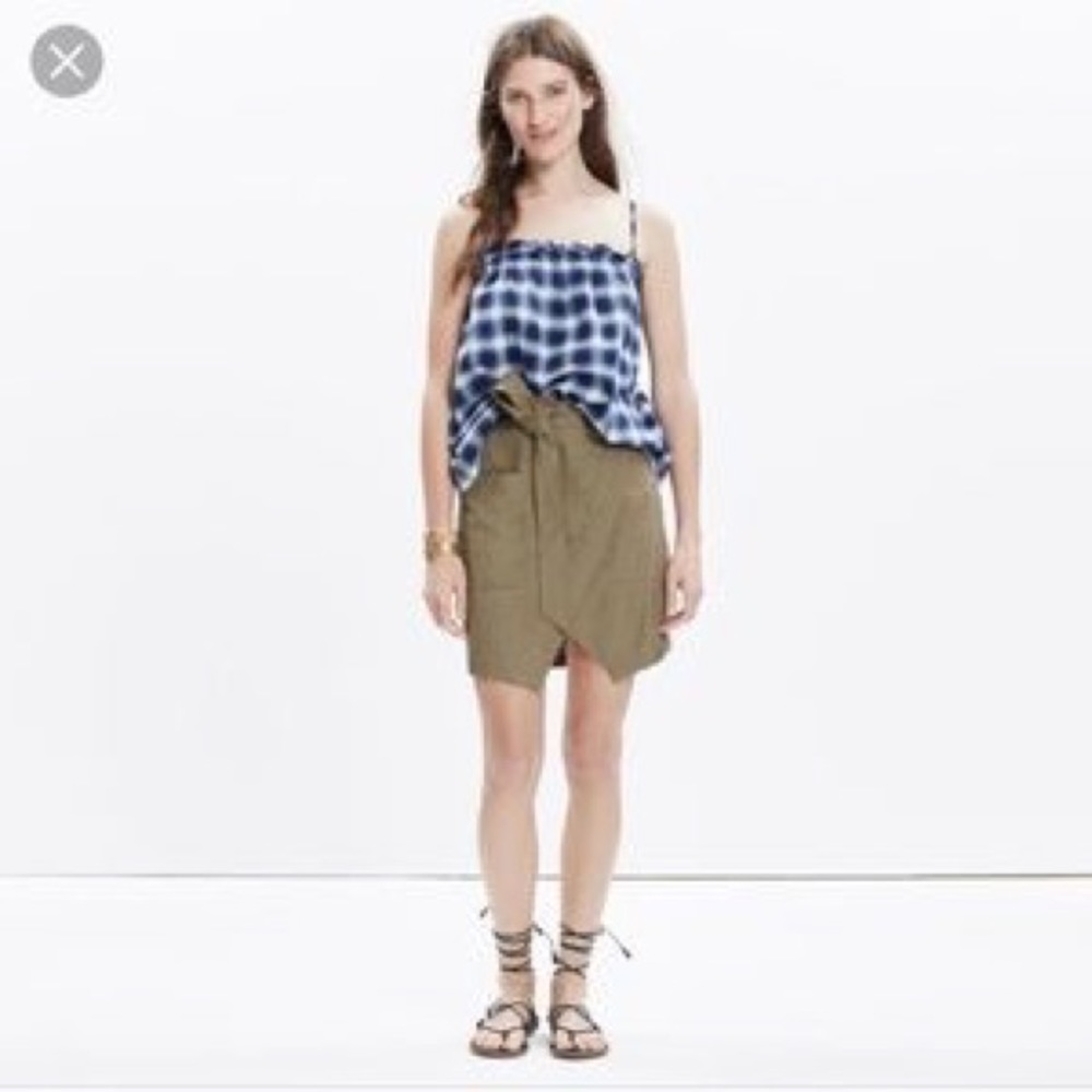 Madewell PortSide Wrap Skirt